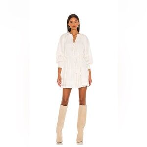 Meadow Mini Dress In Ivory Cleobella